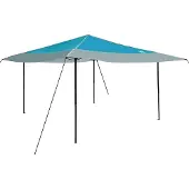 Syfax Pavillon-Zelt 395 x 395 x 251 cm Blau Stoff