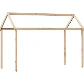 Syfax Dach für Kinderbett 217x85,5x154 cm Massivholz Kiefer