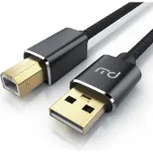 Primewire USB 2.0 Drucker / Scanner Kabel mit Nylonmantel - 2m