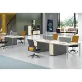 Xl Moebel Gmbh Büro Möbel Einrichtung Ausstattung Tisch Callcenter 4 Arbeitsplätze Schreibtisch