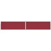 Syfax Seitenmarkise Ausziehbar Rot 180x1000 cm