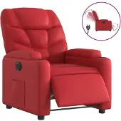 Syfax Relaxsessel Elektrisch Rot Kunstleder