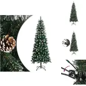vidaXL Künstlicher Weihnachtsbaum mit Ständer Grün 210 cm PVC - Weihnachtsbäume
