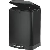 kela Treteimer Davino silent close 12l 27x23,5cm H:40cm Edelstahl schwarz