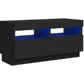 Sonstiges TV-Schrank mit LED-Leuchten Schwarz 80x35x40 cm
