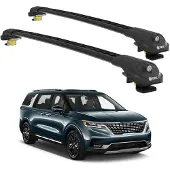 TURTLE DACHTRÄGER AIR-1 KIA CARNIVAL KA4 2021 - 2024 (Raised Rails) , Schwarz