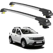 TURTLE DACHTRÄGER AIR-1 DACIA SANDERO STEPWAY (B8) 2013 - 2020 , Silber
