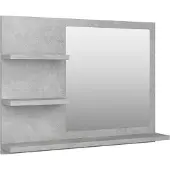 Syfax Badspiegel Betongrau 60x10,5x45 cm Holzwerkstoff