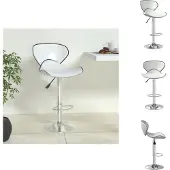 vidaXL Barhocker Weiß Kunstleder - Barhocker