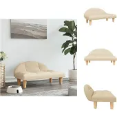 vidaXL Hundebett Creme 70x52x30 cm Stoff - Hundebetten