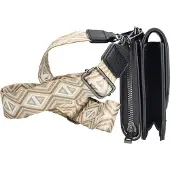 Rieker Damen Umhängetasche Clutch mit Gitarrengurt H1125, Farbe:Schwarz