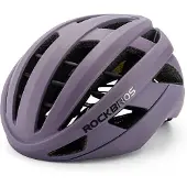 RockBros Fahrradhelm PC+EPS Stoßdämpfung Radhelm Damen Herren 58-62cm Lila-matt L