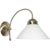 Rabalux 2701 Wandleuchte Marian, E27, bronze-silber-weiß, rund, Klassisch, ø215mm