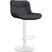 CLP Barhocker Vonore Kunstleder chrom - schwarz