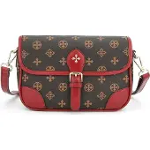 Baellerry Handtasche RE-36106 - Dunkelbraun / Rot KP36106