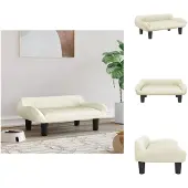 vidaXL Hundebett Creme 70x40x24 cm Samt - Hundebetten
