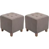 CLP 2er Set Sitzhocker Pharao, Farbe:rot