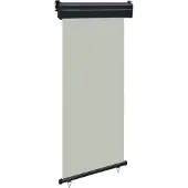 Syfax Balkon-Seitenmarkise 85x250 cm Grau
