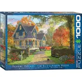 Empireposter 1000 Teile Puzzle Das romantische blaue Landhaus von Dominic Davison