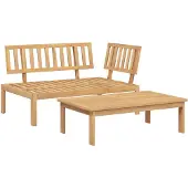 Syfax 2-tlg. Garten-Sofagarnitur aus Paletten Massivholz Akazie