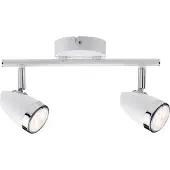 Paulmann Spotlight Root 2x3,5W GU10 Weiß/Chrom 230V Metall
