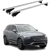 Menabo Dachgepäckträger, Querstange, für Volvo XC90, Baujahr 2015-2019, Farbe: Silber