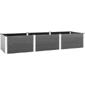 Syfax Hochbeet Grau 300x100x54 cm WPC