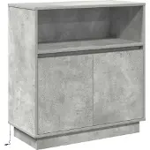 Syfax LED-Sideboard Betongrau 71 x 34,5 x 75 cm Holzwerkstoff