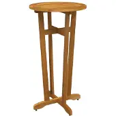 Syfax Garten-Bartisch Ø60x105 cm Massivholz Akazie