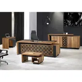 Xl Moebel Gmbh Klassischе Komplette Arbeitszimmermöbel Schreibtisch 4tlg Holz Braun