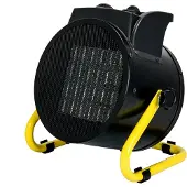 Dedra Elektrische PTC-Heizung 2,0 kW, rund, schwarz Heizfläche 20 m², keramische