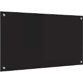 Syfax Küchenrückwand Schwarz 90 x 50 cm Gehärtetes Glas