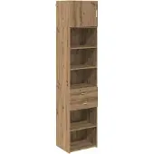 Syfax Highboard Artisan-Eiche 50 x 42,5 x 225 cm Holzwerkstoff