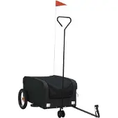 Syfax Fahrradanhänger Schwarz 30 kg Eisen