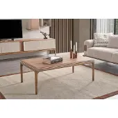AEA Designer Couchtisch Tisch moderner Couchtisch Holz Wohnzimmer Beige