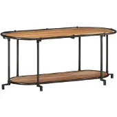 Syfax TV-Schrank 100x42x40 cm Massivholz Akazie