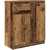 Syfax Sideboard mit Schublade Altholz-Optik 71x35x84 cm Holzwerkstoff