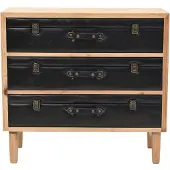 Syfax Schubladenkommode Massivholz Tanne 80x36x75 cm