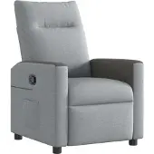 Syfax Relaxsessel Hellgrau Stoff