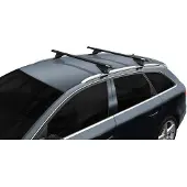 Menabo Tiger Black XL | Dachträger BMW - X5 (F15) 2013-2015 - Aluminium - Länge 135 cm - Tragkraft 75 kg - 2er-Pack