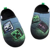 Minecraft - Graffiti Hausschuhe für Jungen, Zum Anschlüpfen NS9253 (31 EU) (Bunt)