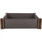 G21 Hochbeet Crop 106 x 106 x 27, WPC, Ebenholz