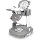Caretero , Sitron Hochstuhl 3in1 Baby, Kinderhochstuhl und Lauflernwagen,Grau