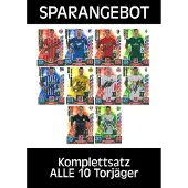 Topps Match Attax 2017/18 alle 10 Torjäger 2018 komplett