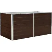 Syfax Hochbeet Braun 160 x 80 x 77 cm Verzinkter Stahl