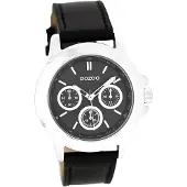 Oozoo Damen Armbanduhr schwarz Analog matt Timepieces Lederarmband D2UOC6189A