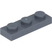 LEGO 1x3 Platte 3623 - 50 Stück Dunkles Bläuliches Grau