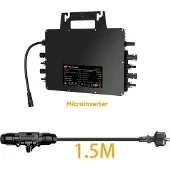OEM Solar-Mikro-Wechselrichter, MPPT-Technologie, wasserdichtes Design, 2500-T40 Kabel, 230V-a, 26-60V-a
