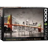 Empireposter New York City Brooklyn Bridge - 1000 Teile Puzzle im Format 68x48 cm
