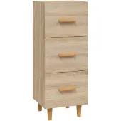 Syfax Sideboard Sonoma-Eiche 34,5x34x90 cm Holzwerkstoff